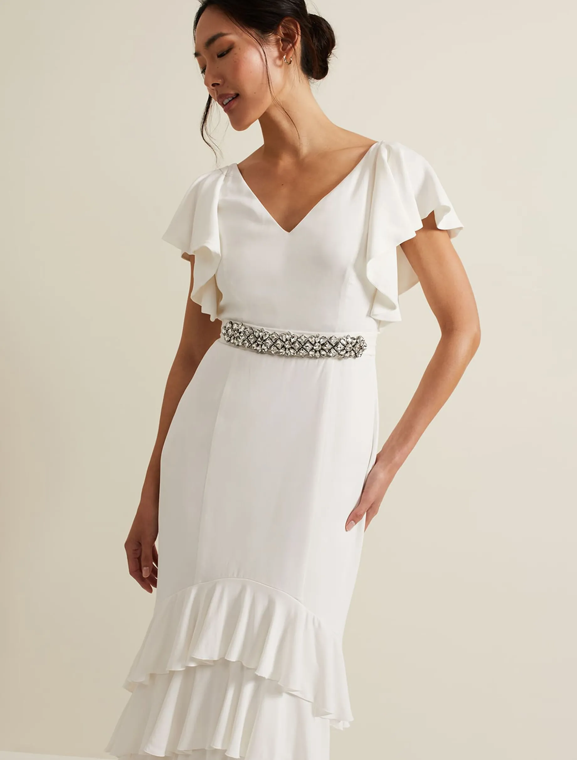 Ellery Frill Maxi Wedding Dress