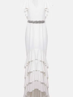 Ellery Frill Maxi Wedding Dress