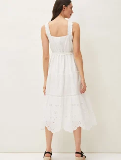 Ellie Broderie Midi Dress