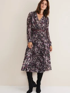 Eloise Animal Pleated Dress