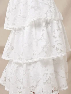 Elyse Lace Tiered Wedding Dress