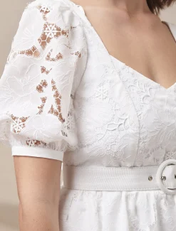 Elyse Lace Tiered Wedding Dress