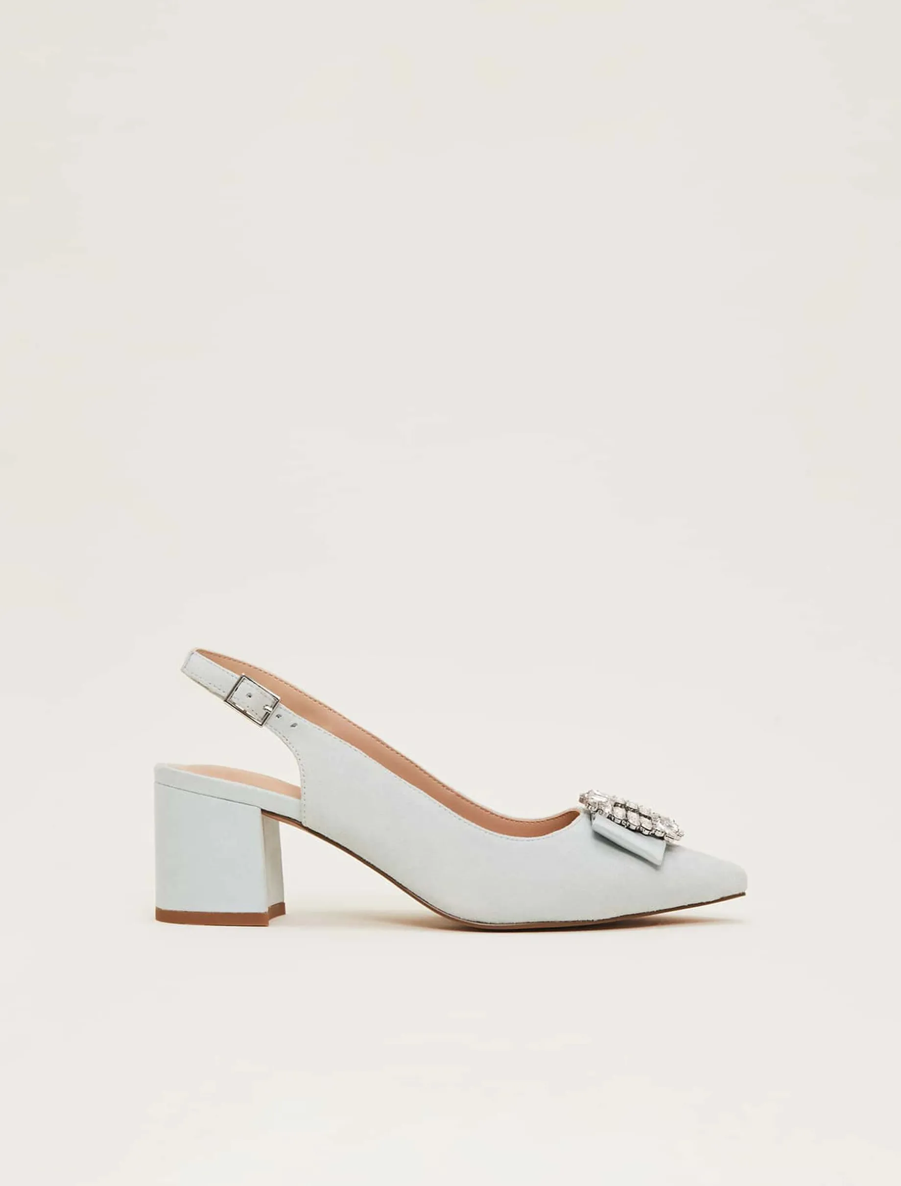 Embellished Block Heel Shoe