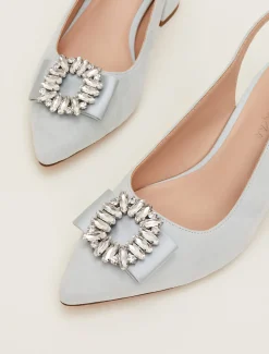 Embellished Block Heel Shoe