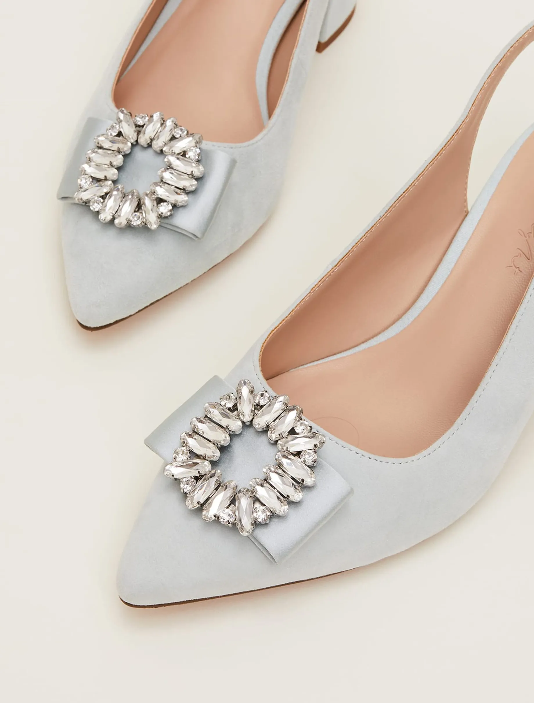 Embellished Block Heel Shoe