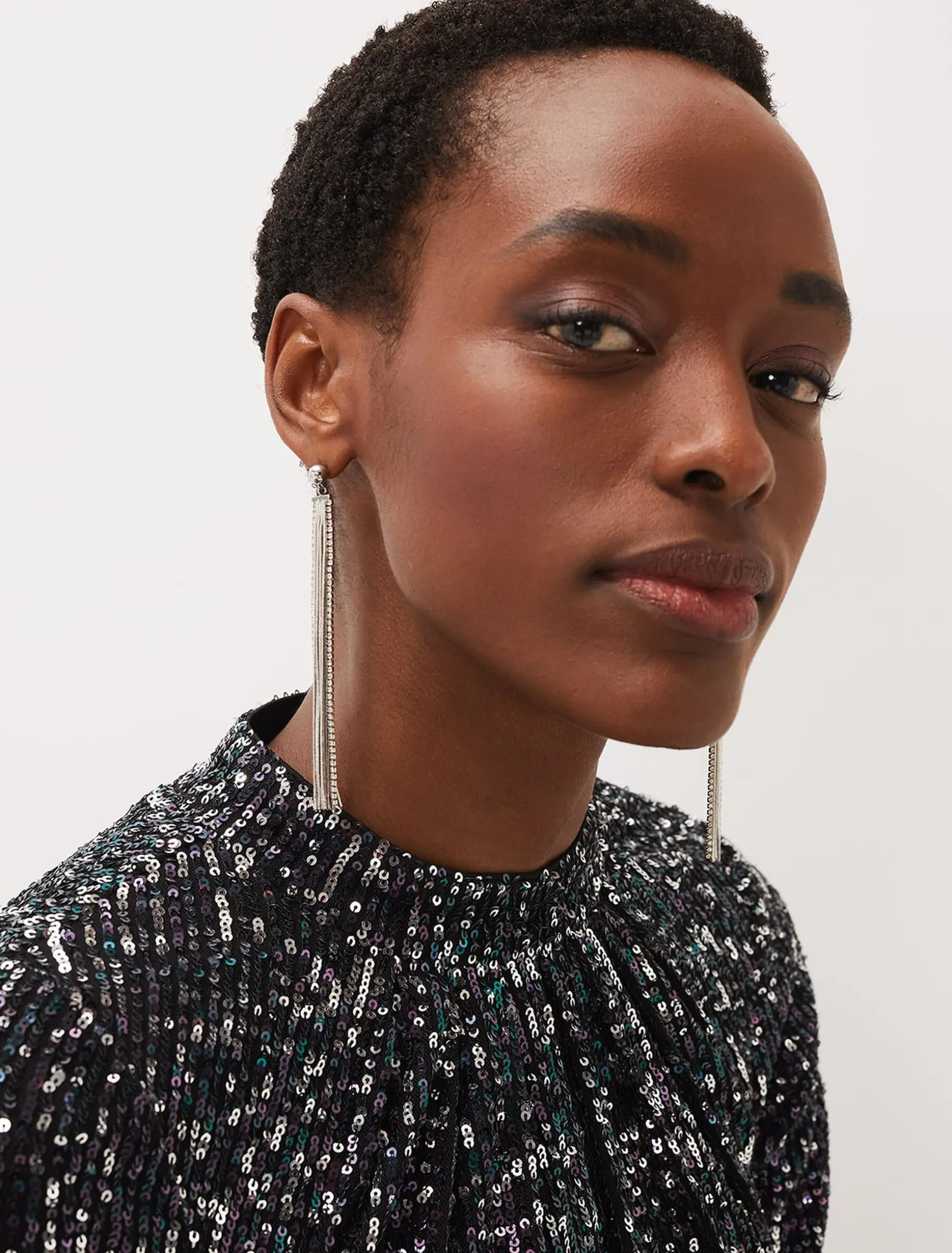 Embellished Chain Earrings