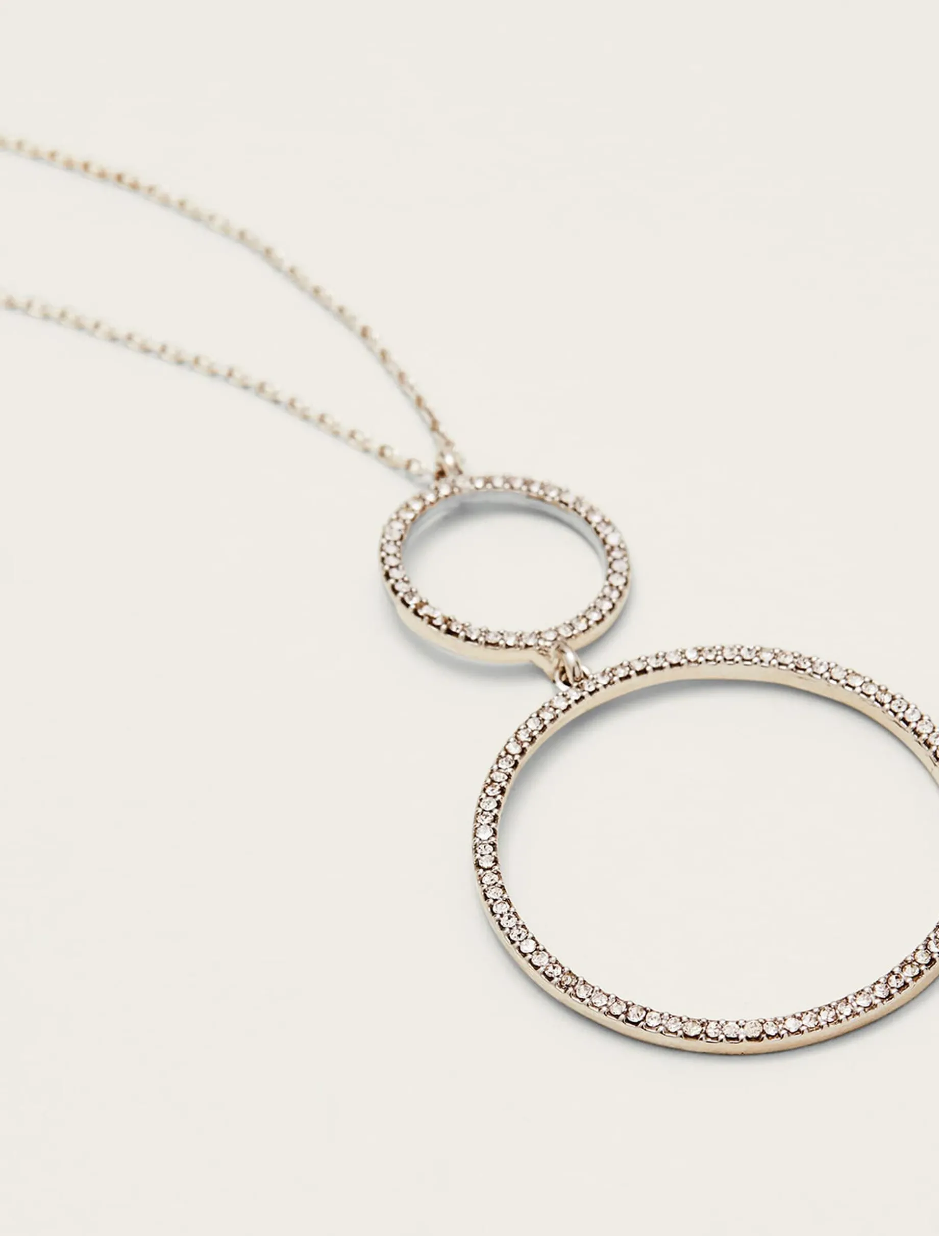 Embellished Hoop Necklace