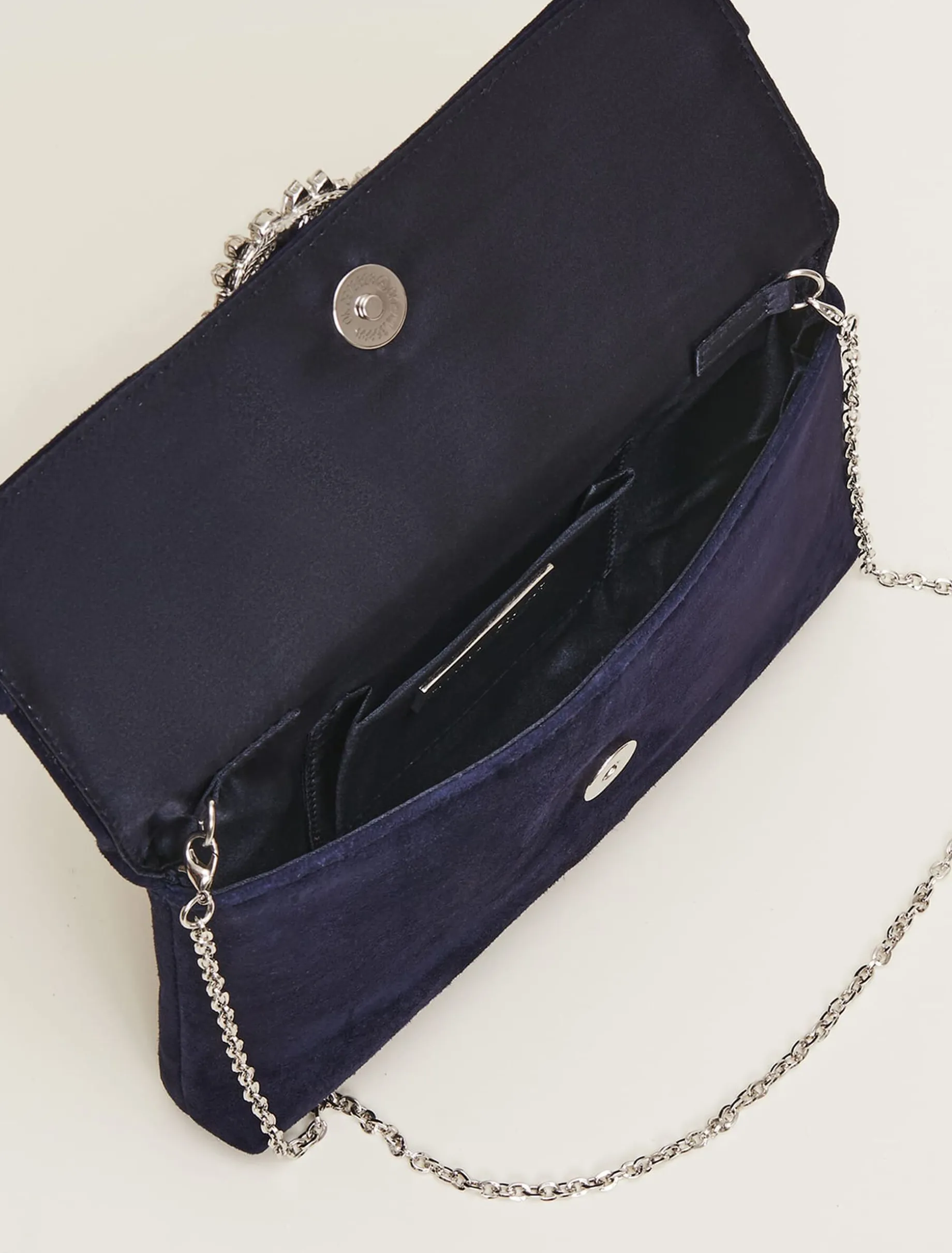 Embellished Slim Clutch Bag
