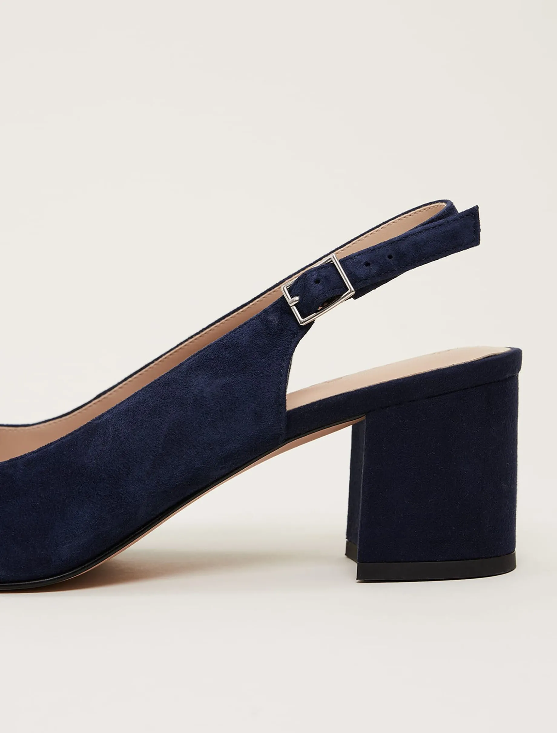 Embellished Toe Block Heel Slingback