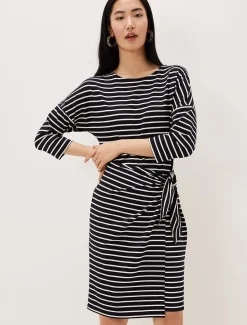 Emerson Stripe Tie Side Dress