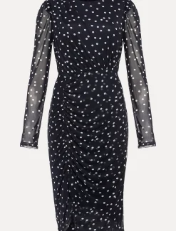 Emilia Spot Mesh Dress