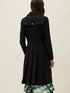 Emmy Pleat Back Trench Coat