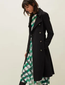 Emmy Pleat Back Trench Coat