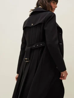 Emmy Pleat Back Trench Coat