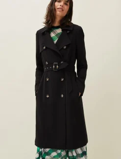 Emmy Pleat Back Trench Coat