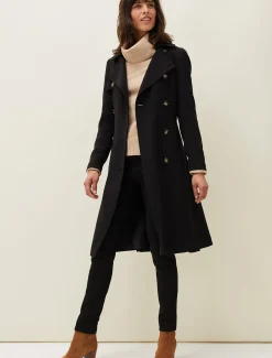 Emmy Pleat Back Trench Coat