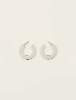 Enamel Hoop Earrings