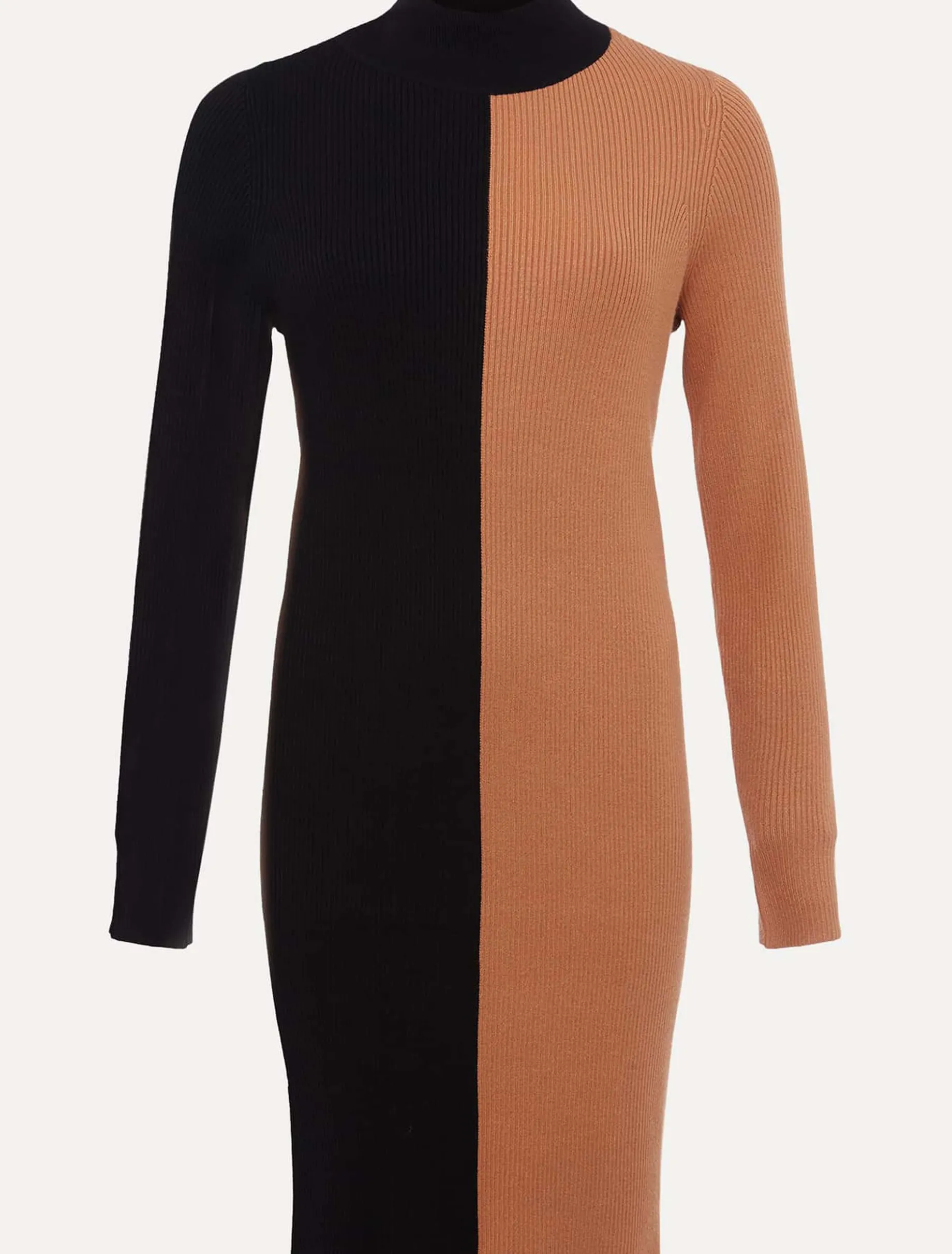 Eris Ribbed Colour Block Knit Tunic