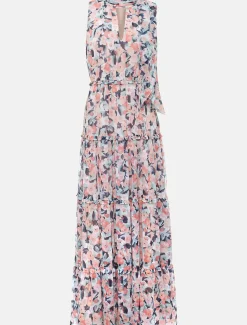 Esme Floral High Neck Maxi Dress