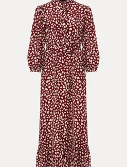 Este Polka Dot Shirt Midi Dress