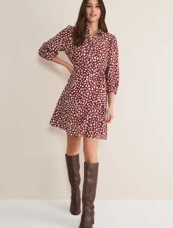 Este Spot Swing Dress