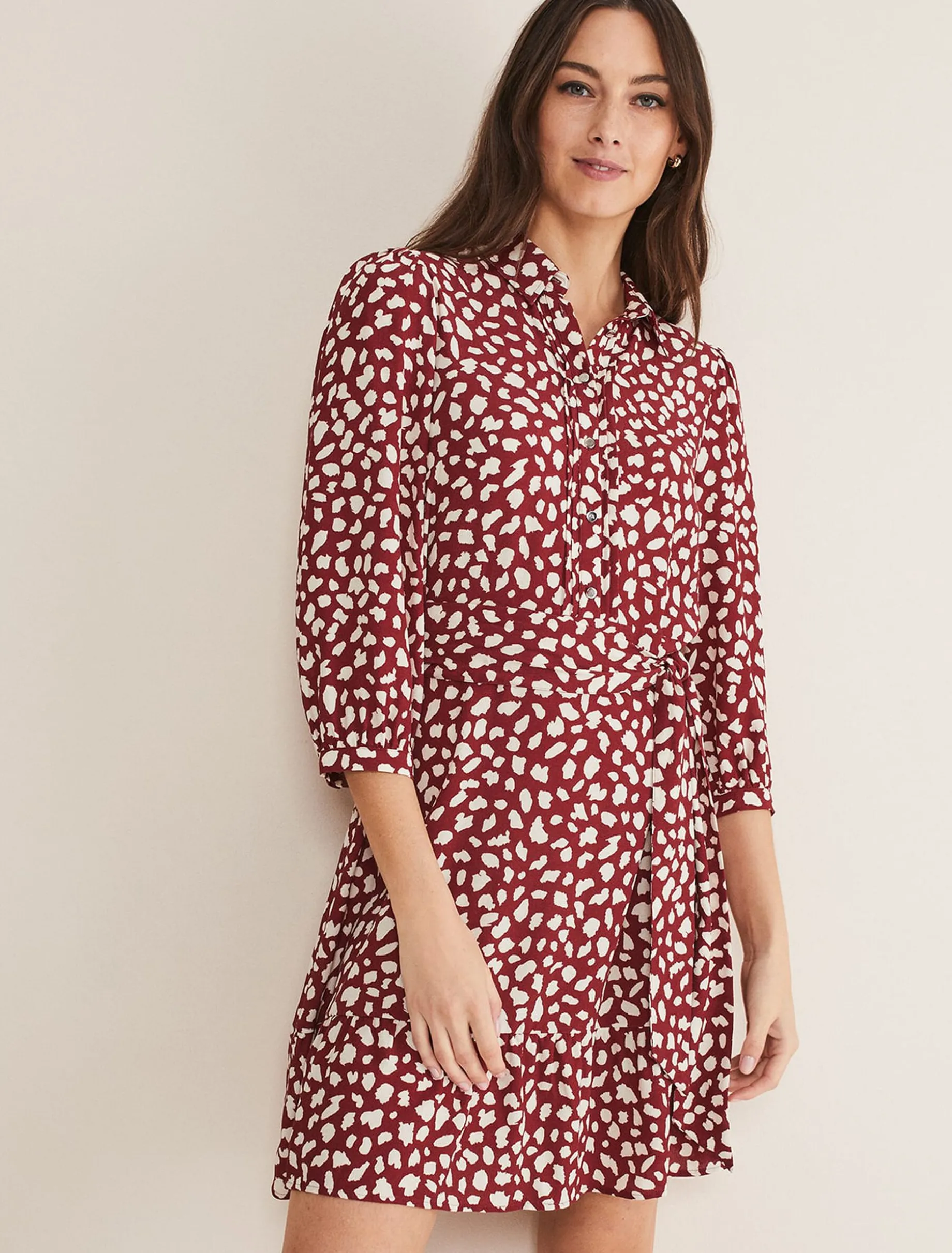 Este Spot Swing Dress