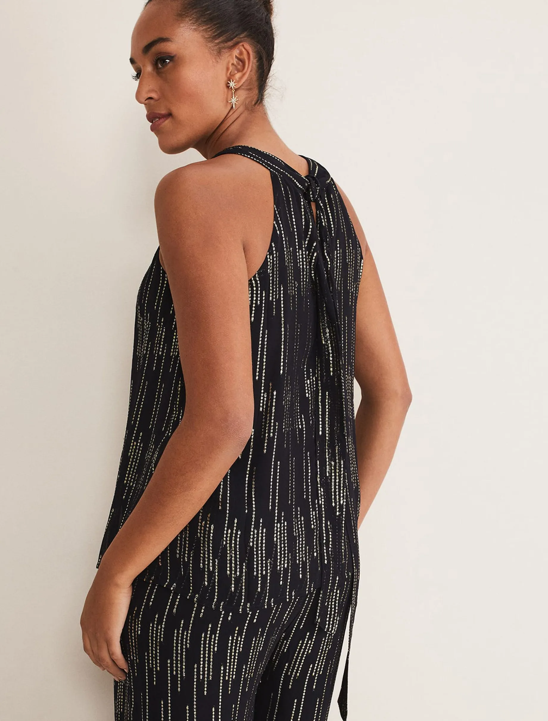 Eula Lurex Halterneck Top Co-Ord