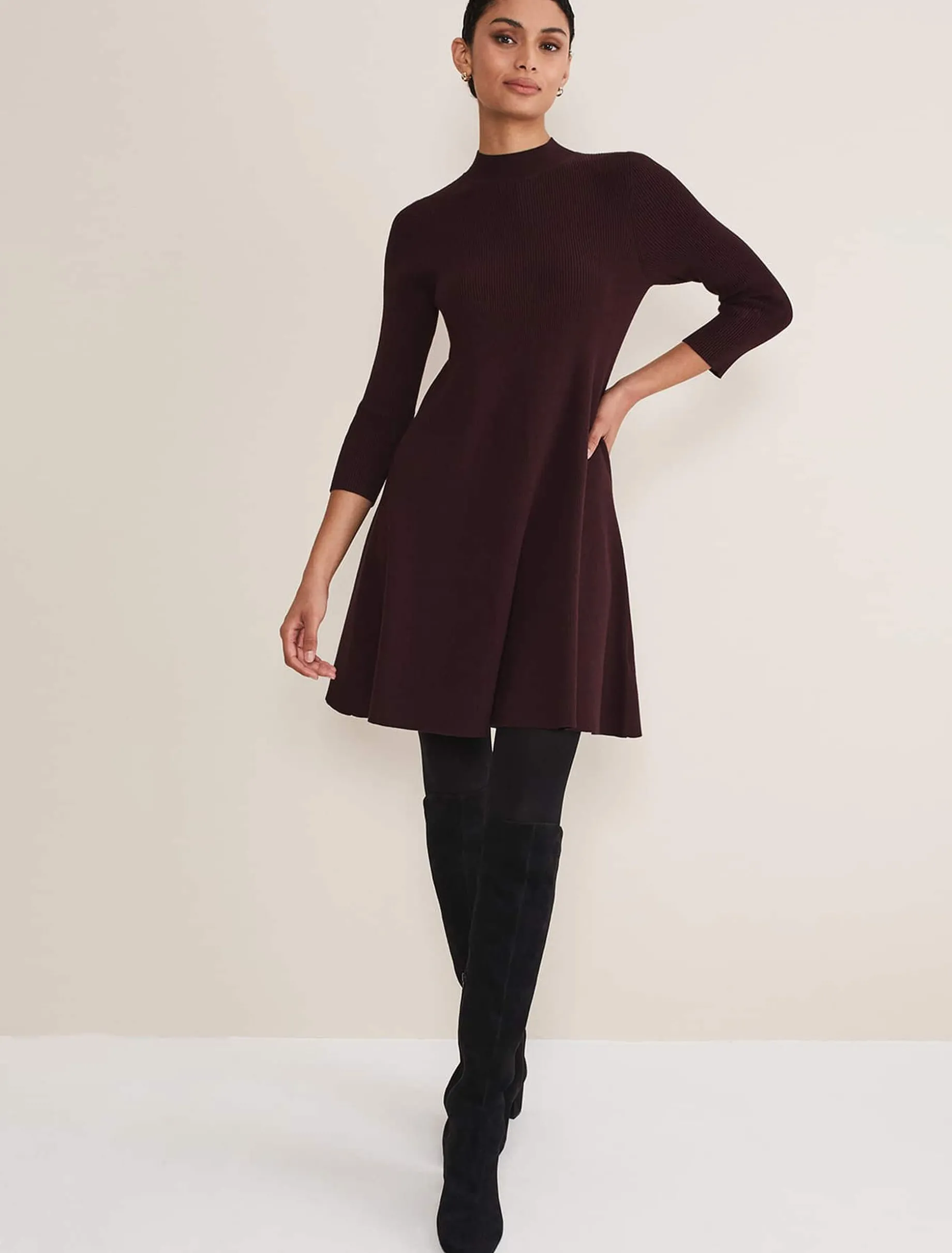 Evelyn Rib Swing Knit Tunic