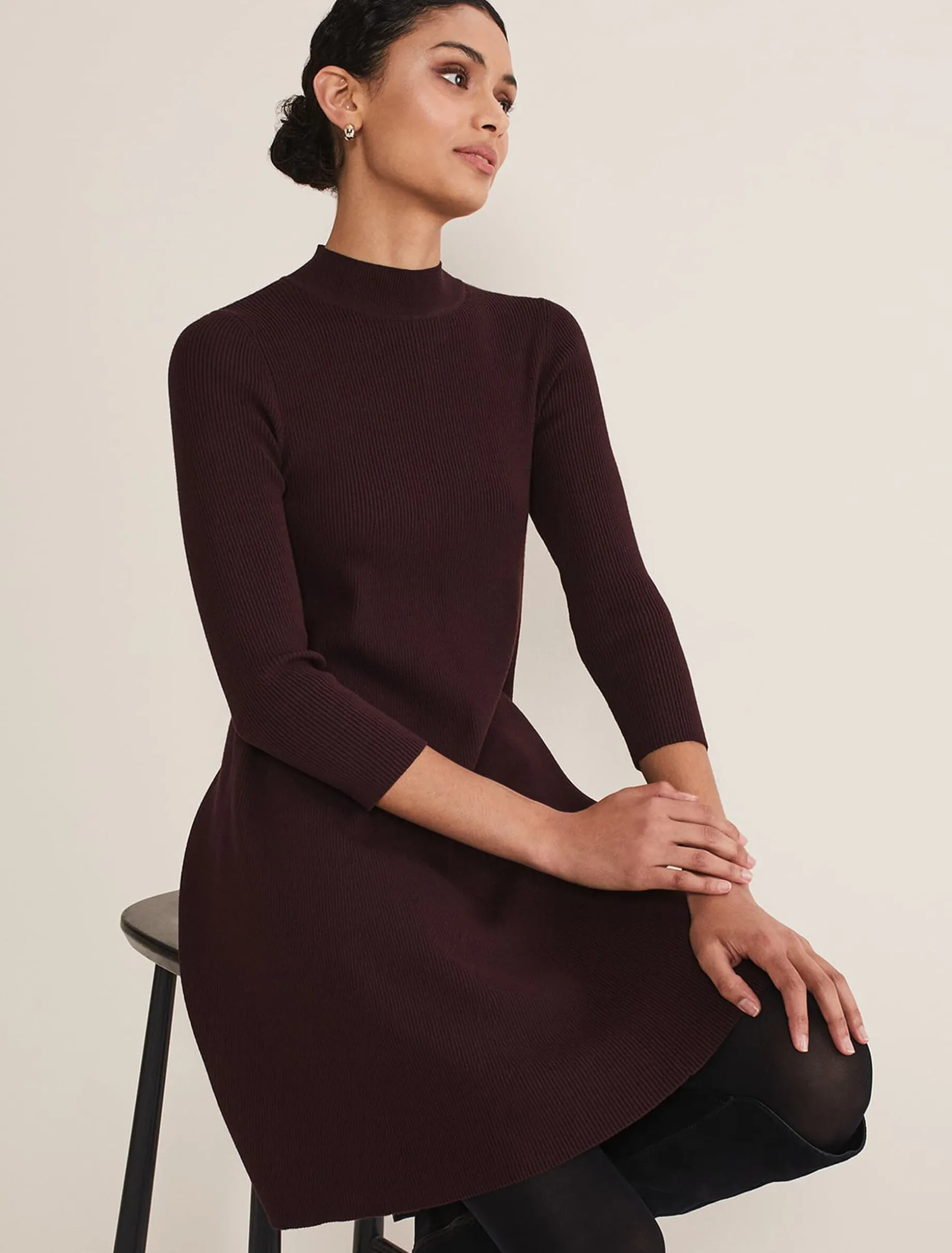 Evelyn Rib Swing Knit Tunic