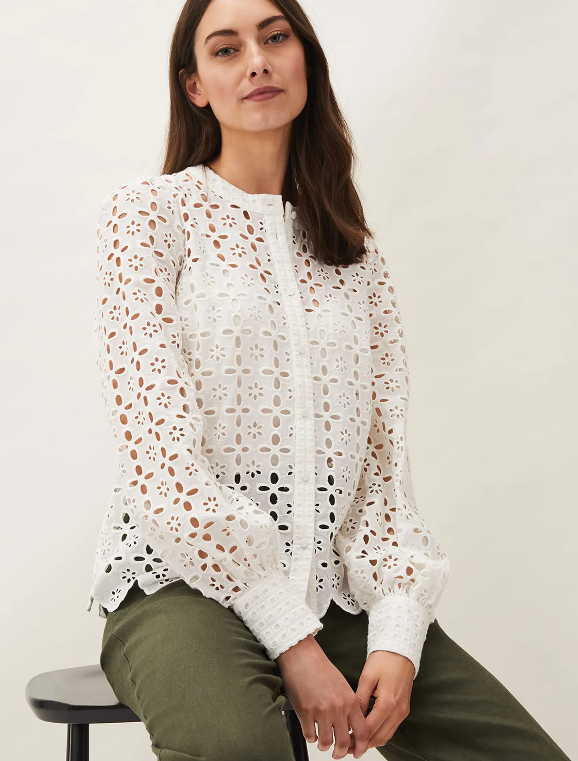 Evianna Broderie Blouse