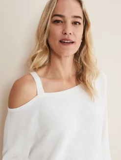 Evie One Shouler Ripple Knit