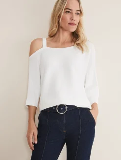 Evie One Shouler Ripple Knit