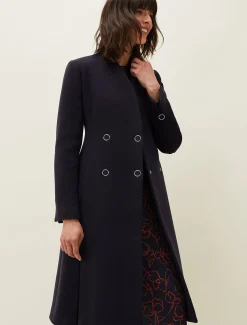 Evie-Rose Fit & Flare Wool Coat