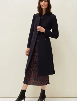 Evie-Rose Fit & Flare Wool Coat