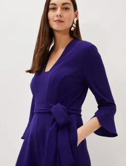 Eydie Fluted Sleeve Jumpsuit