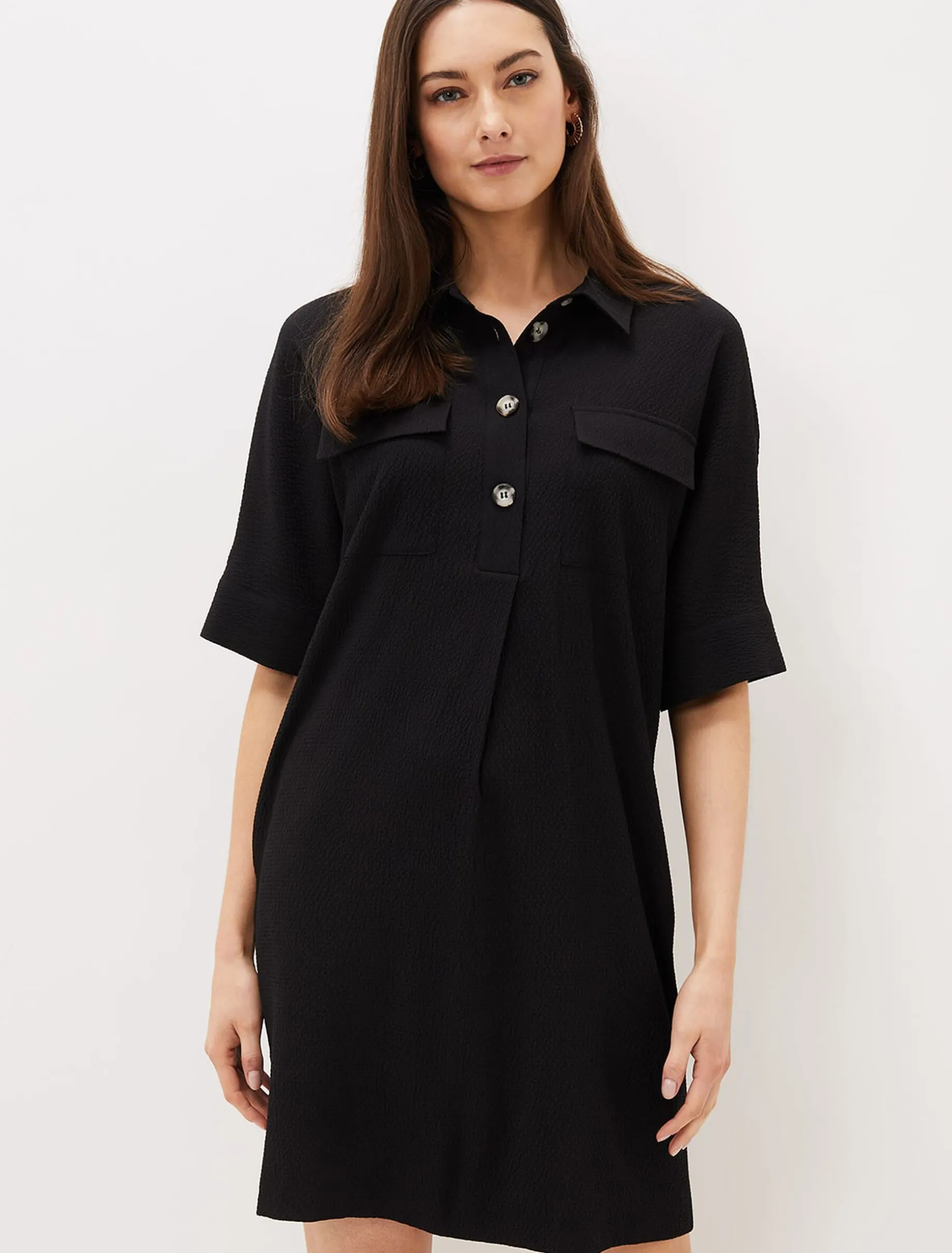 Faye Textured Tunic Dress