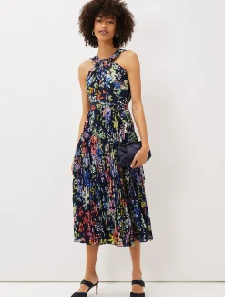 Fenella Pleated Floral Dress