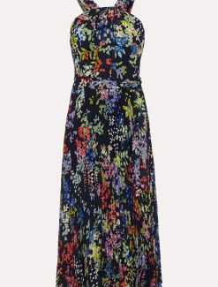 Fenella Pleated Floral Dress