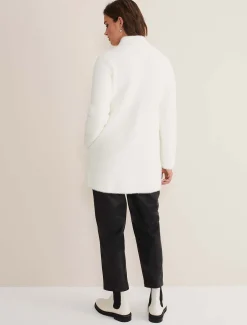 Fia Fluffy Zip Knit Coat