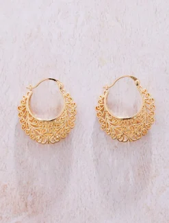 Filagree Hoop Earring