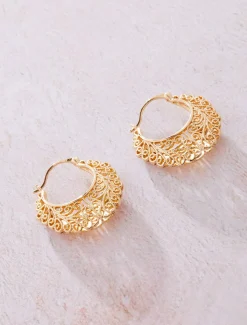 Filagree Hoop Earring