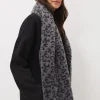 Fiona Leopard Print Fluffy Scarf