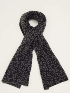 Fiona Leopard Print Fluffy Scarf