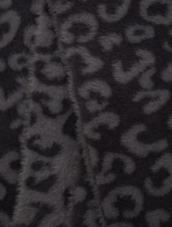 Fiona Leopard Print Fluffy Scarf