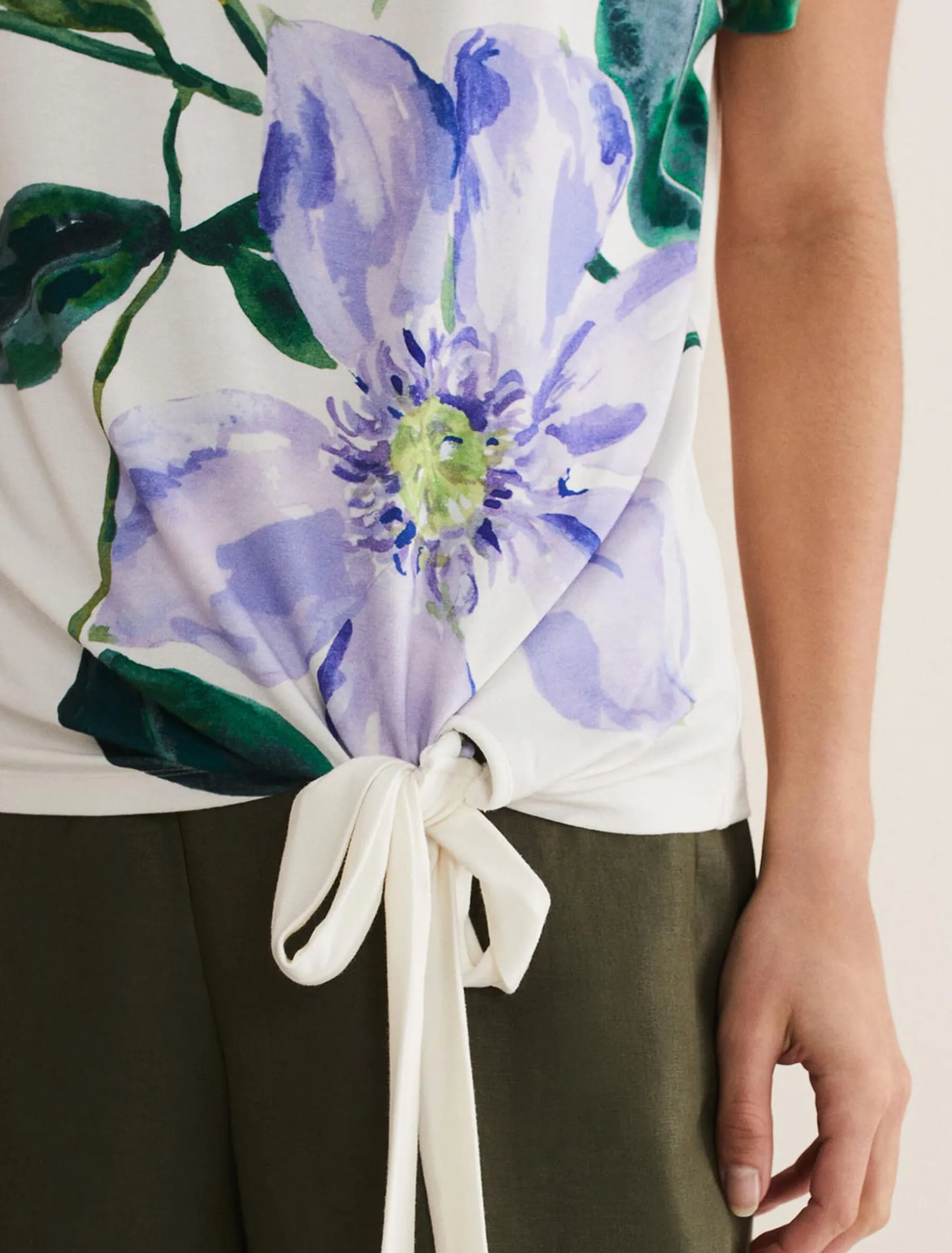 Fiorella Tie Front Top