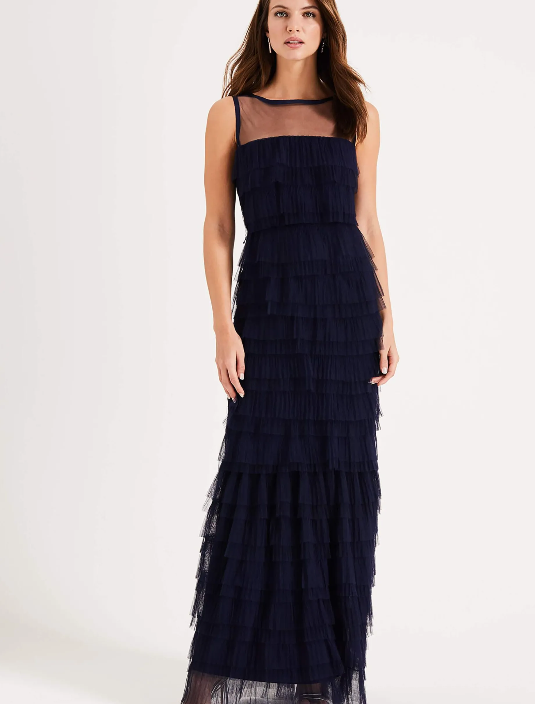 Fleur Tiered Tulle Maxi Dress