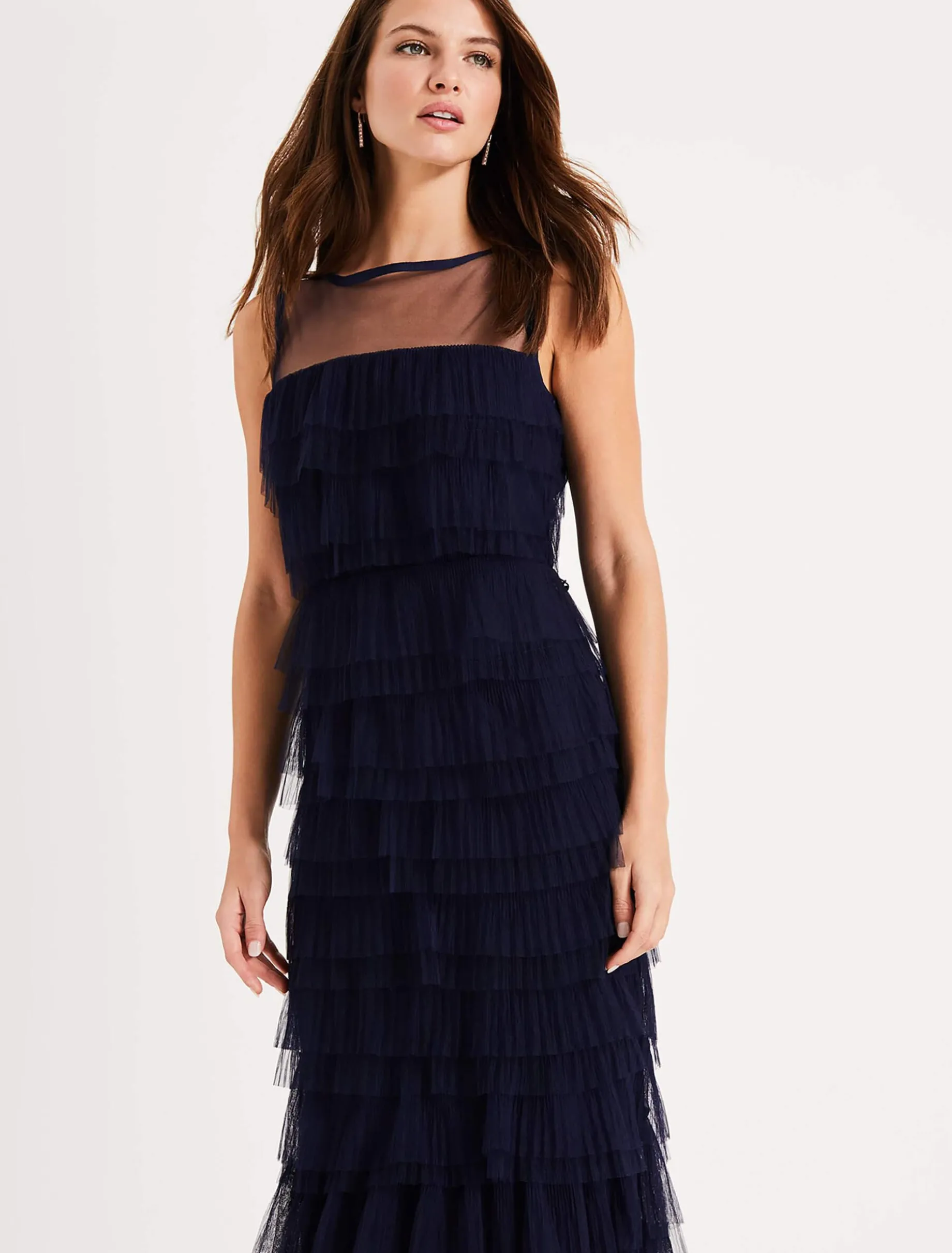 Fleur Tiered Tulle Maxi Dress
