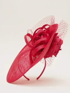 Floral Under Brim Fascinator