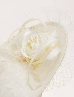 Floral Under Brim Fascinator