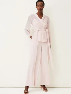 Florentine Semi-Sheer Wrap Top